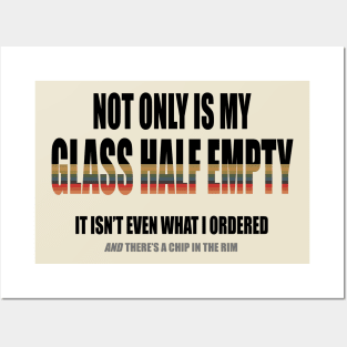 A Glass Half Empty Posters and Art
